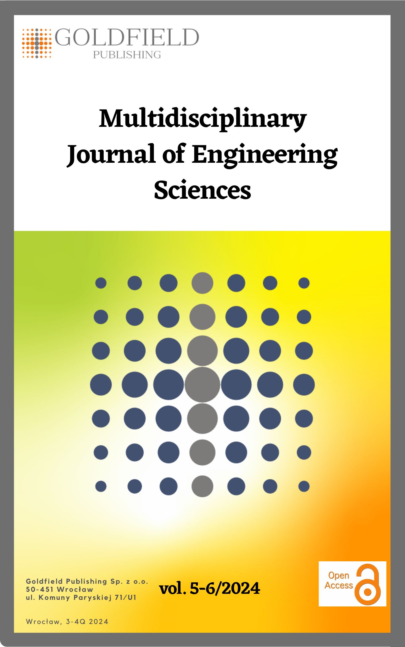 					View Vol. 5-6 (2024) Multidisciplinary Journal of Engineering Sciences
				